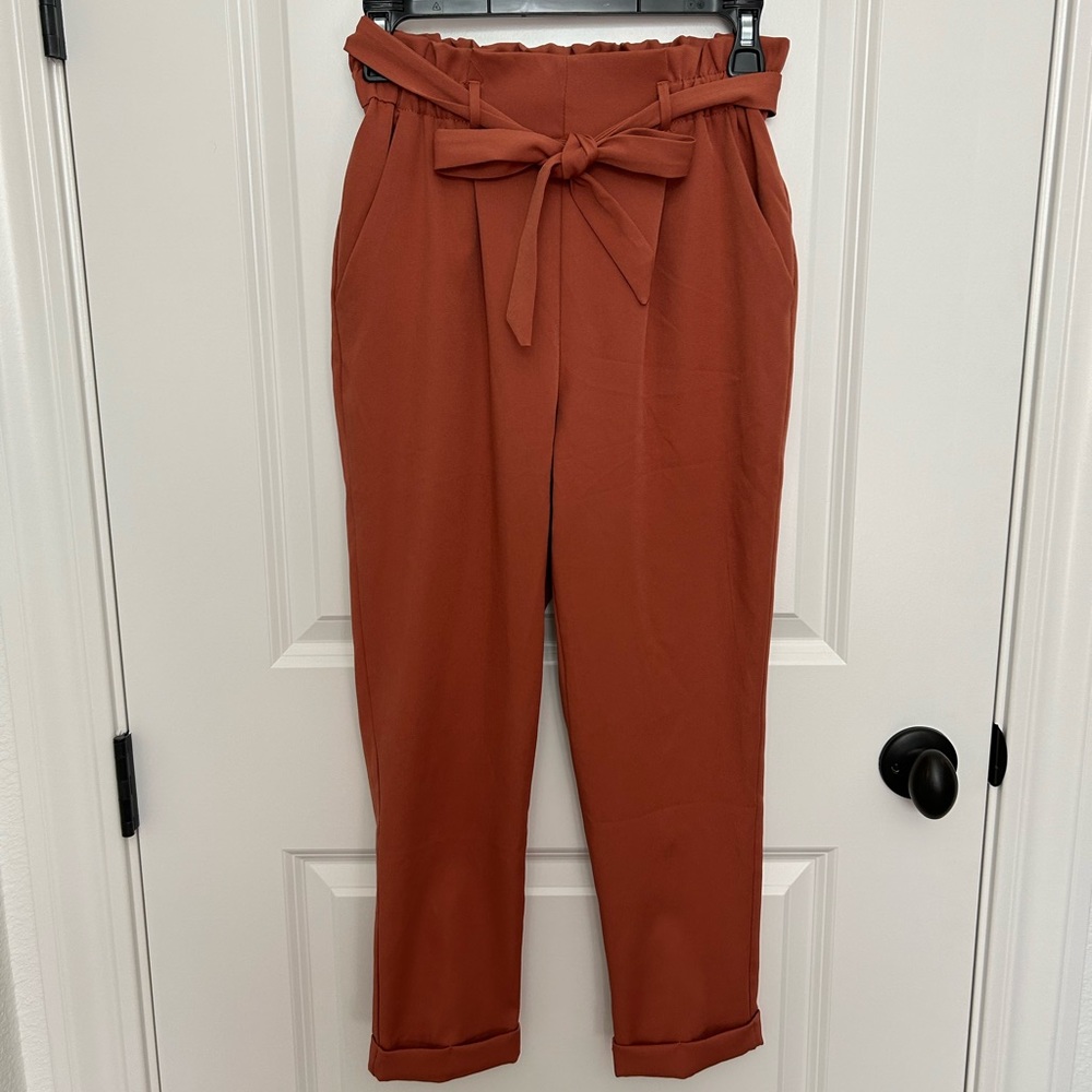 Cute cinched waist dress pants